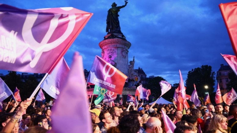 Paris’te aşırı sağın erken seçimlerin ilk turundan çıkması protesto edildi